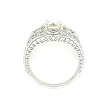VS1 Old European Diamond Ring Cocktail Ring Roseark Vintage