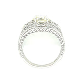 VS1 Old European Diamond Ring Cocktail Ring Roseark Vintage