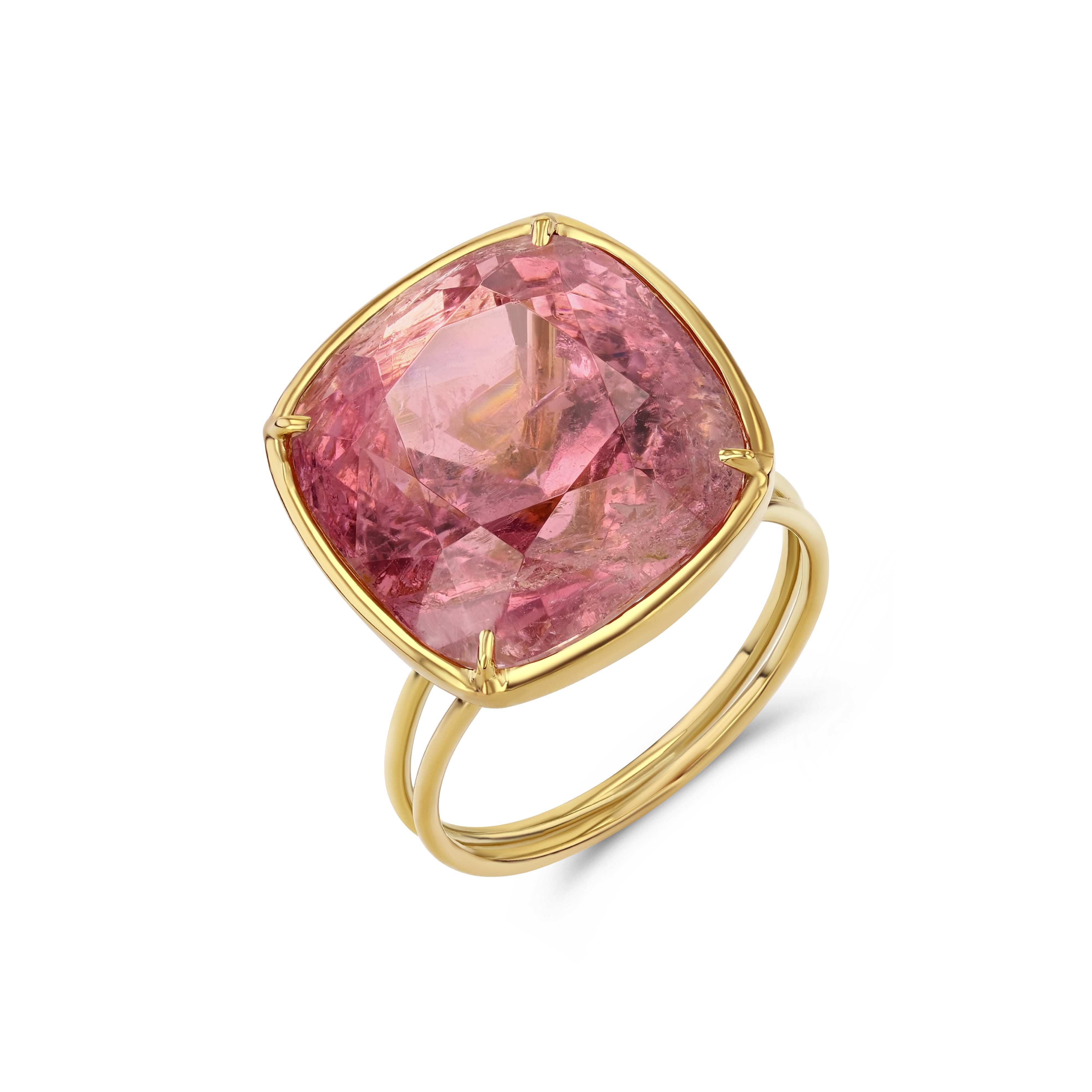 Pink Tourmaline Ring Cocktail Amy Gregg Jewelry   