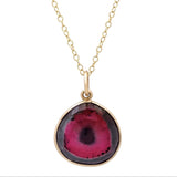 Tourmaline Eye Necklace Pendant Necklace Elisabeth Bell Jewelry