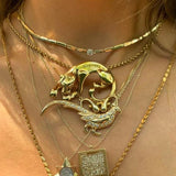 Sleeping Panther Pendant Pendant Roseark Vintage