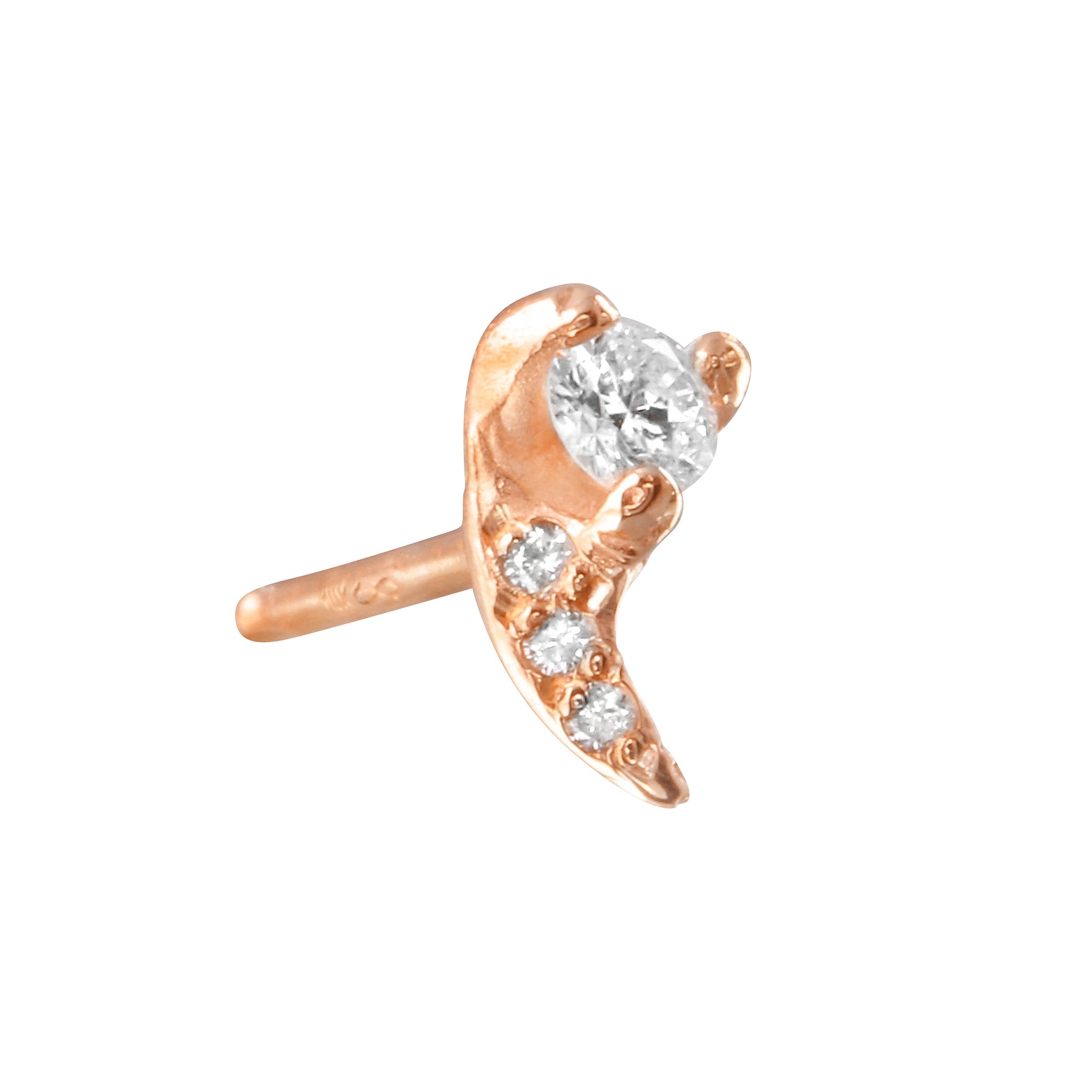 Diamond Fang Stud Stud Earrings Jaine K Designs