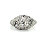 1920s Original Art Deco Diamond Ring Cocktail Ring Roseark Vintage