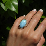 Turquoise Cloud Ring Cocktail Ring Elisabeth Bell Jewelry