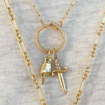 'The Ladybird' Middle Finger Charm with Diamond Charm Maura Green