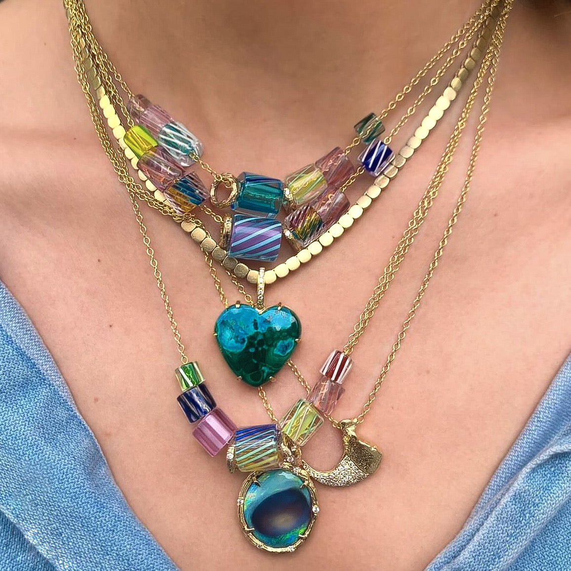 Heart of Malachite Pendant Pendant Roseark Deux