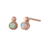 Dot Stud, Opal Stud Jaine K Designs Rose Gold  