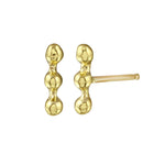 Triple-Dot Line Stud Stud Earrings Jaine K Designs Pair