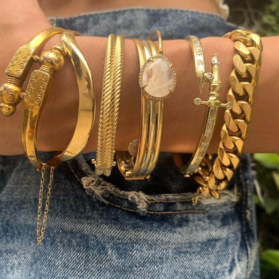 The Diamond Dagger Cuff Cuff Bracelet Roseark