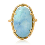 Turquoise Cloud Ring Cocktail Ring Elisabeth Bell Jewelry