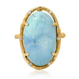 Turquoise Cloud Ring Cocktail Ring Elisabeth Bell Jewelry