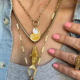 Golden Nautilus Charm Pendant Maura Green