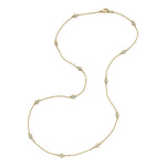 Bezel Set Diamond Chain Necklace Necklace Roseark Deux