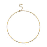 Rectangle Three-Diamond Necklace Necklace Roseark Deux