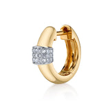 Diamond Stripe Huggie Huggie Earrings Roseark Deux Single