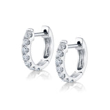 Diamond Huggie, Medium Huggie Earrings Roseark Deux Pair