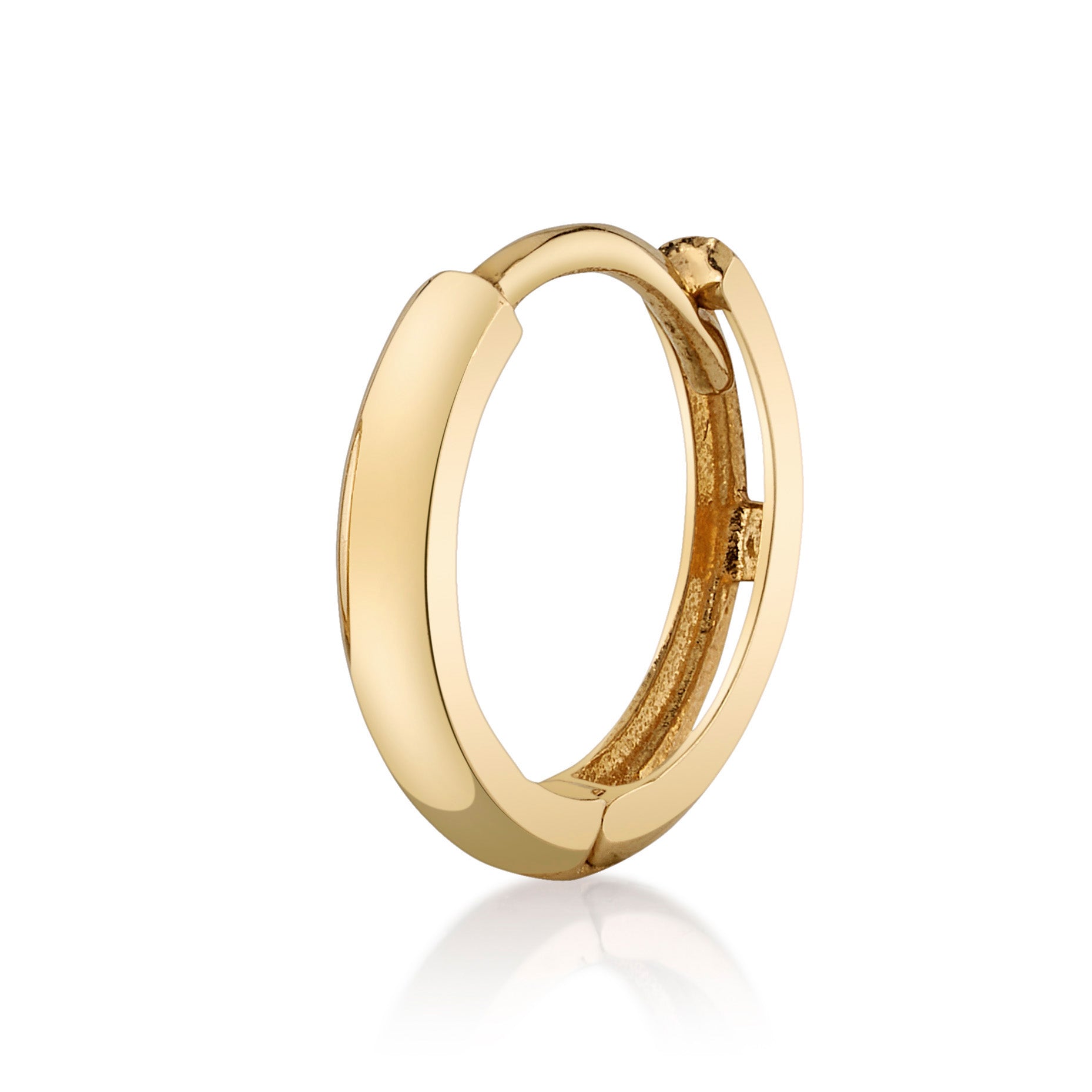 Medium Huggie Hoop Huggie Earrings Roseark Deux Yellow Gold Single