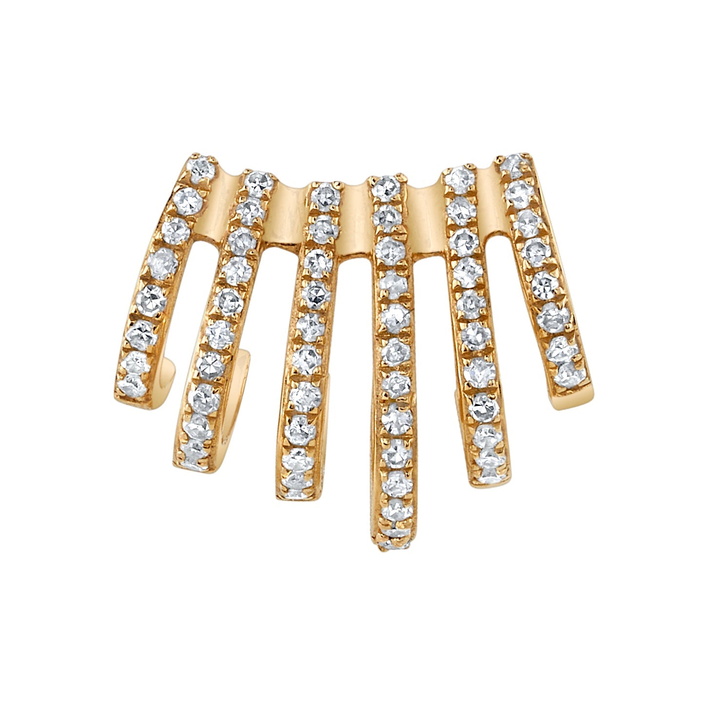 Linear Cuff Stud, Single Ear Cuff Earring Roseark Deux