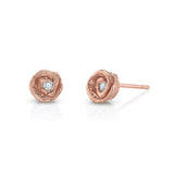 Rosebud Stud, Small Stud Earrings Roseark Jewelry Rose gold Pair