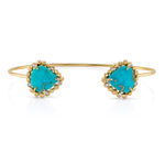 OOAK Turquoise Pear Cuff Cuff Bracelet Jill Hoffmeister