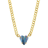 OOAK Heart Boulder Opal Necklace Pendant Necklace Jill Hoffmeister