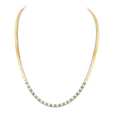 Alternating Yellow Gold and Diamond Necklace Collar Roseark Deux   