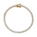 Trio Cluster Tennis Bracelet Tennis Bracelet Roseark Deux