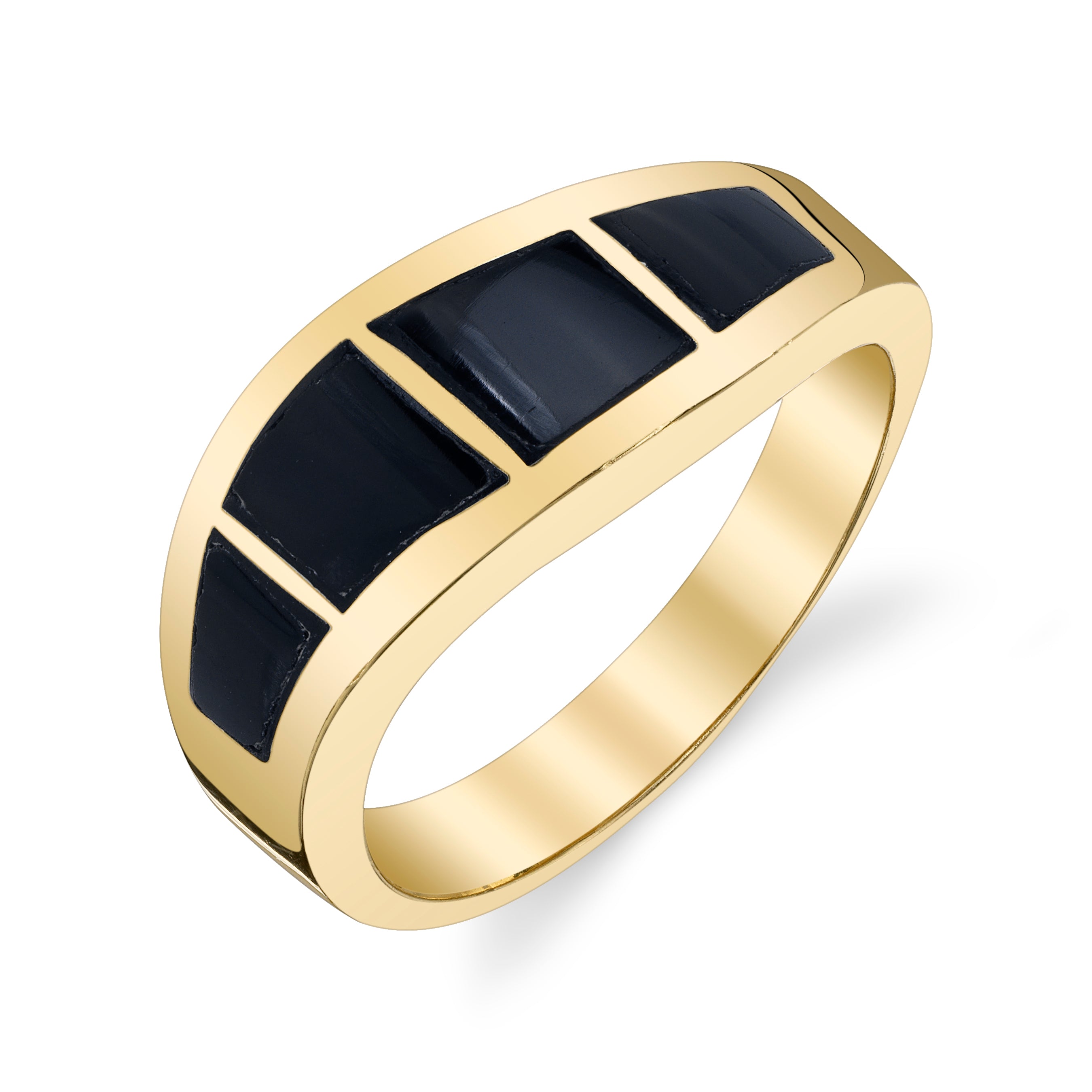 Onyx Wave Ring Rings Roseark Vintage