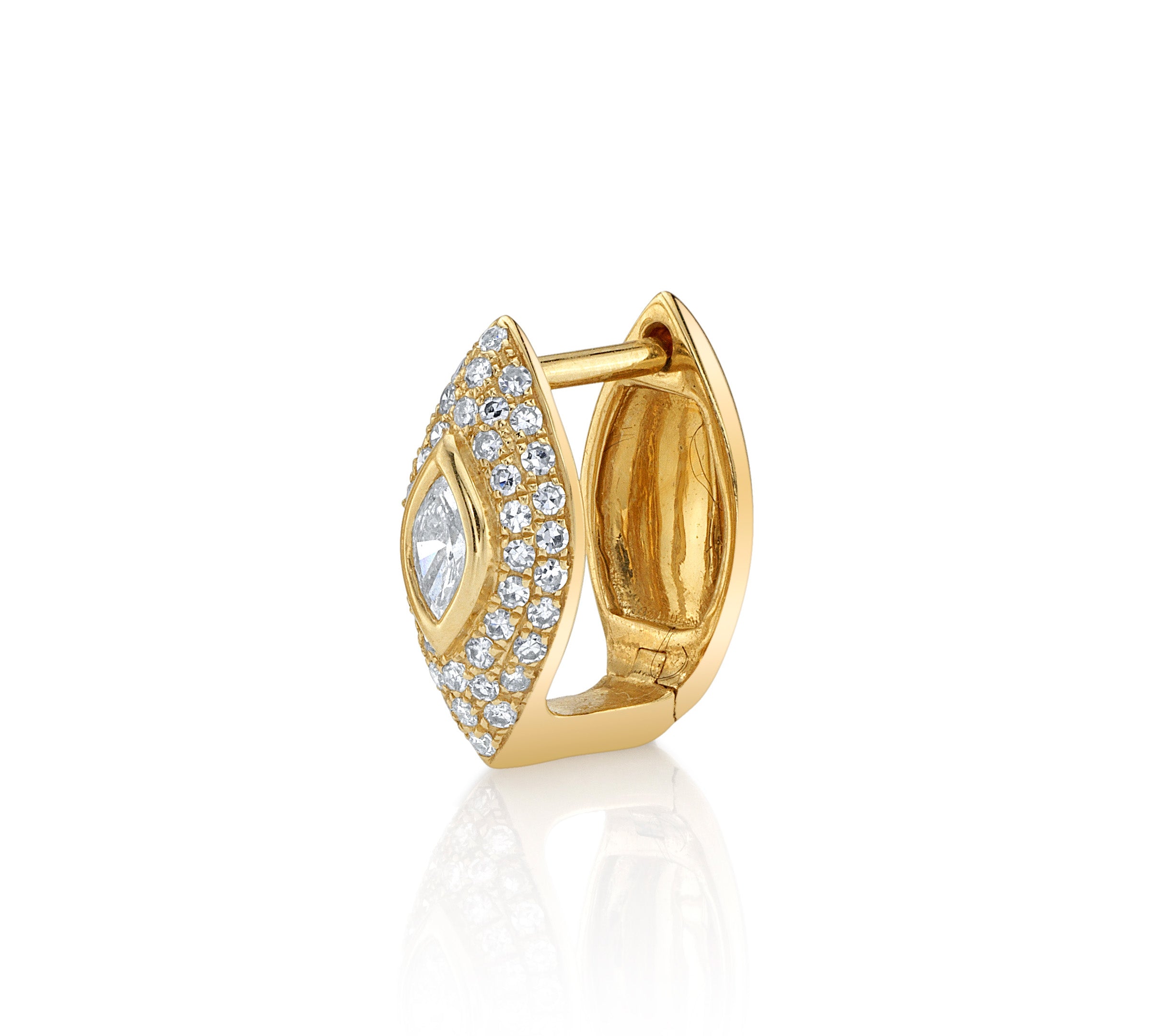 Third Eye Diamond Pave Stud Stud Earrings Roseark Deux Single