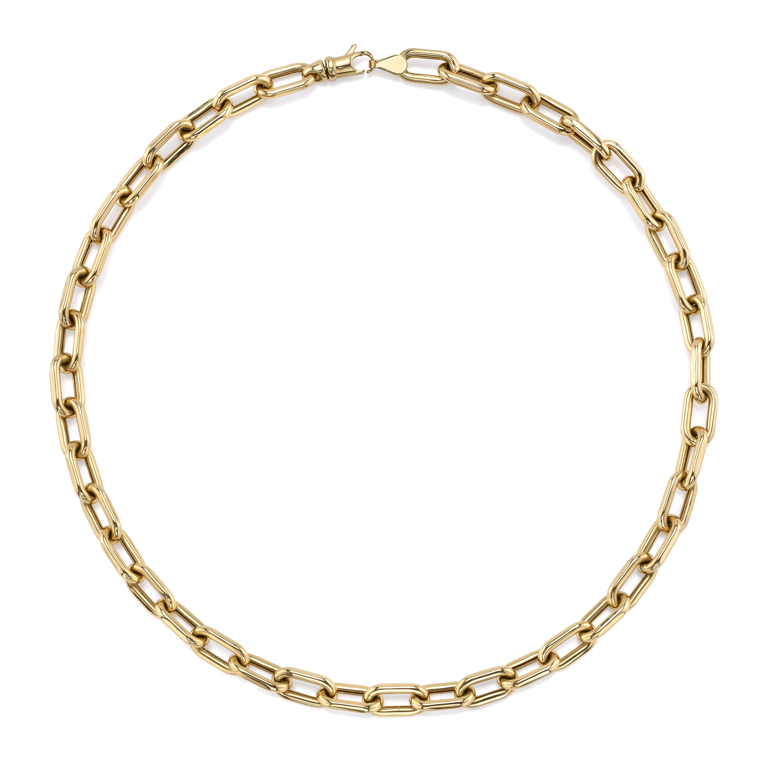 Chunky Paperclip Link Necklace Chain Necklace Roseark Deux