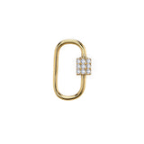 Thin Diamond Carabiner Lock Charms Roseark Deux Mini