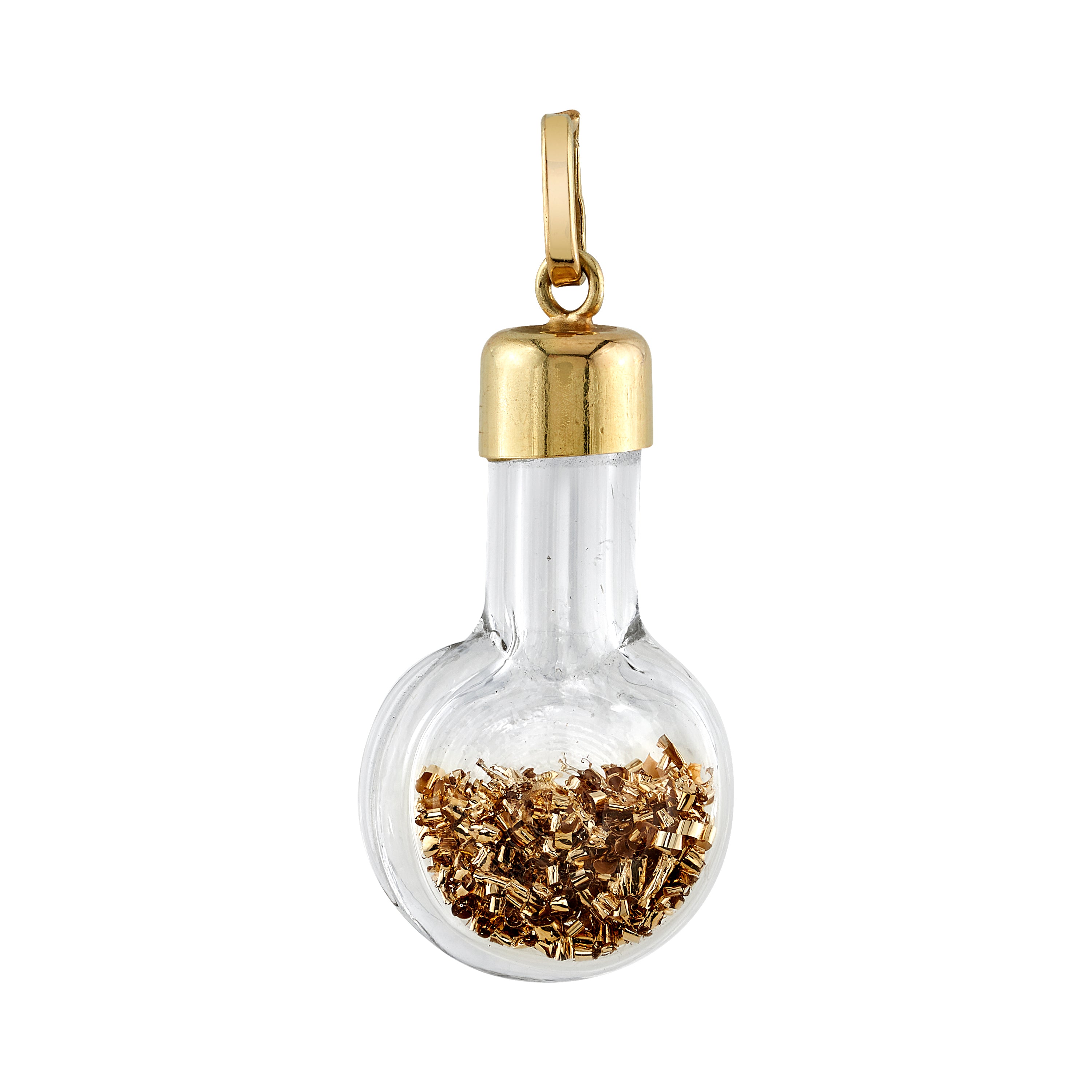 Time Capsule Beaker Pendant Charm Roseark Vintage