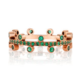 Round Princess Stack Emerald Ring Ring Jagga Jewelry