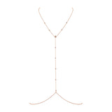 Flower Body Chain with Diamonds Body Chain Jagga Jewelry
