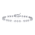 Diamond-by-Three Bracelet Tennis Bracelet Roseark Deux