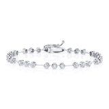 Diamond-by-Three Bracelet Tennis Bracelet Roseark Deux