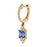 Stone Diamond Headlight-Drop Earring Huggie Earrings Roseark Deux Tanzanite Single