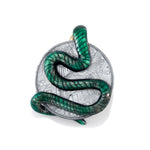 Emerald and Diamond Coin Pendant Pendant Stones of Character