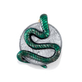 Emerald and Diamond Coin Pendant Pendant Stones of Character   