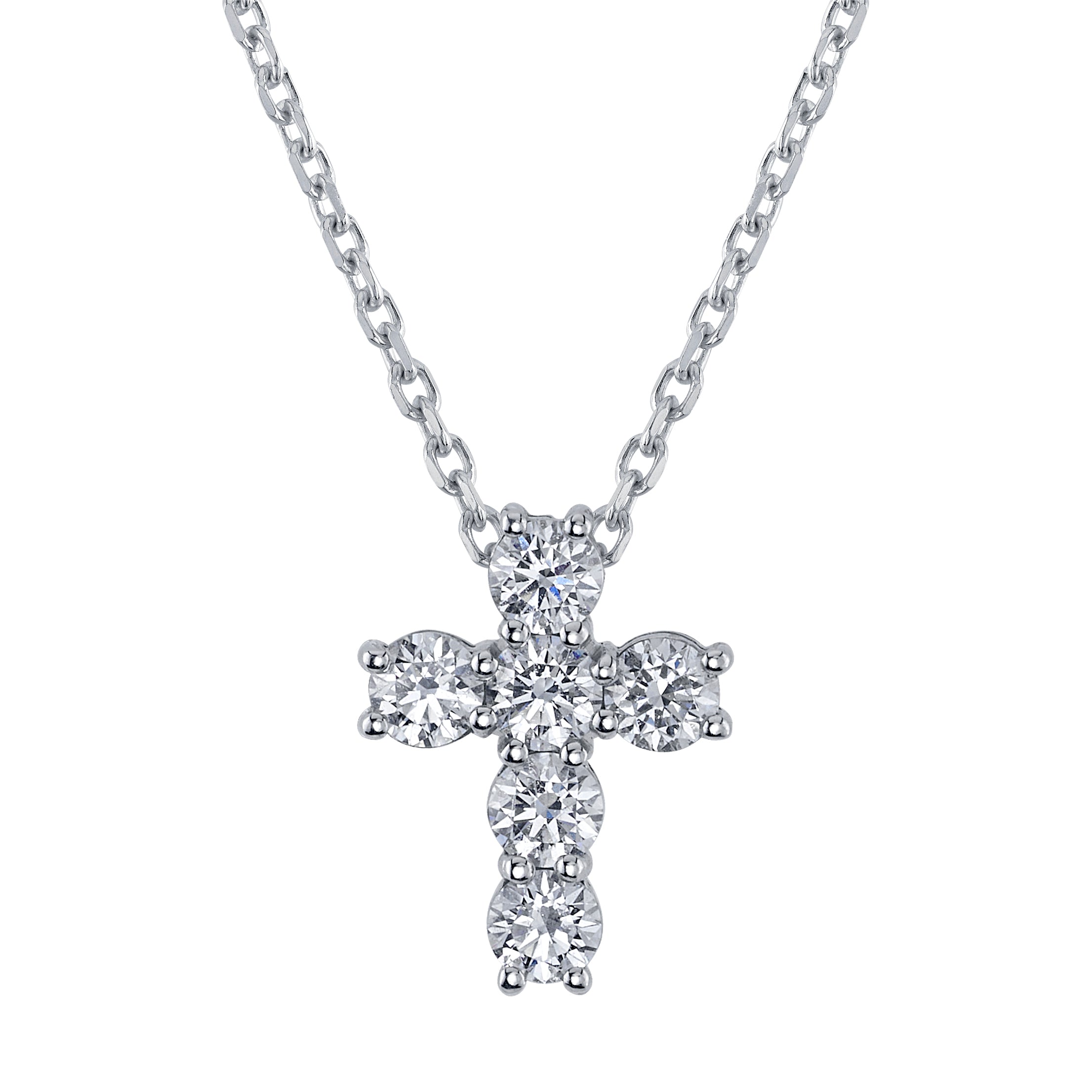 Diamond Cross Necklace Pendant Queen Vee   