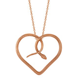 For the Love of Snakes Pendant Necklace Pendant Necklace Perez Bitan Rose gold