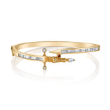The Diamond Dagger Cuff Cuff Bracelet Roseark Yellow Gold