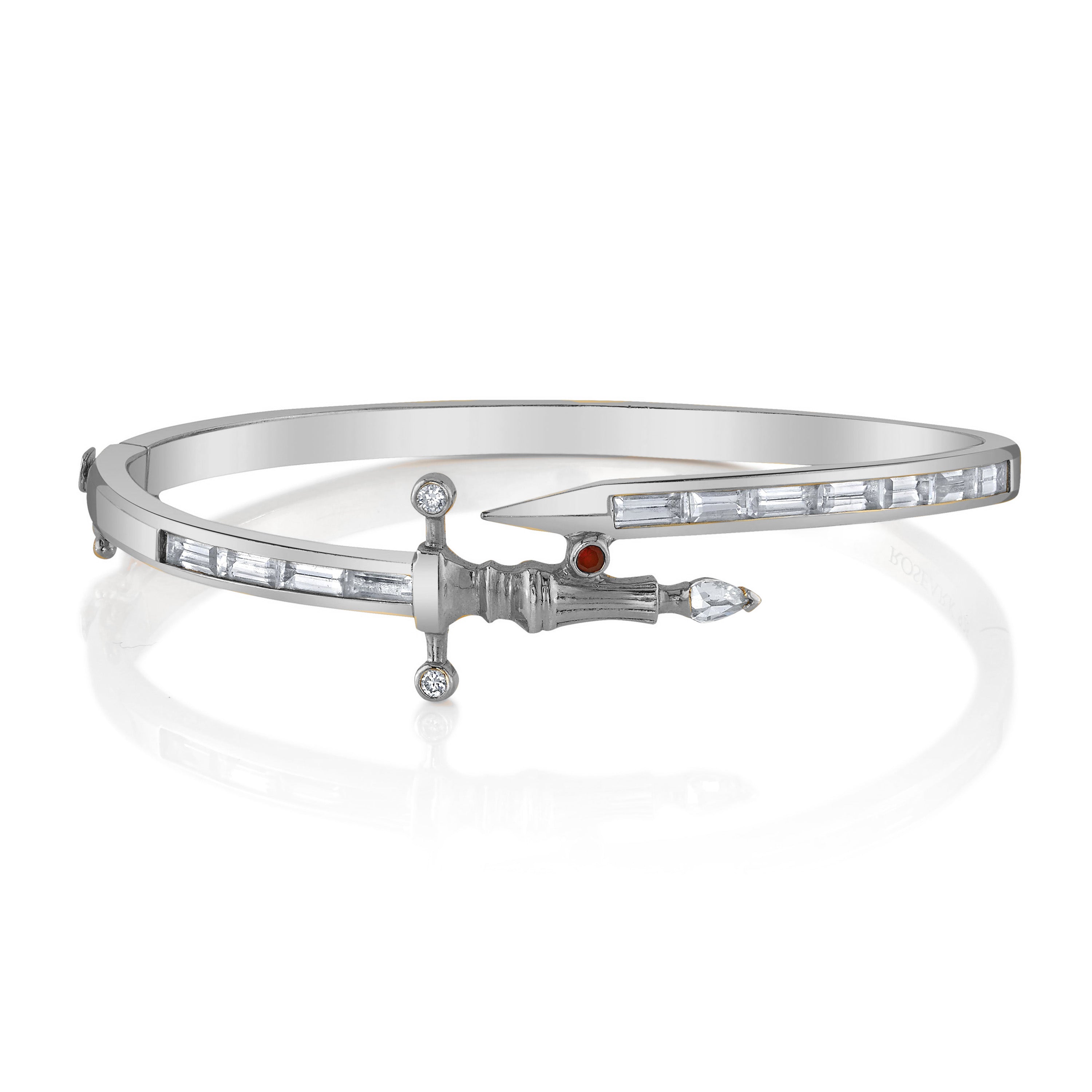 The Diamond Dagger Cuff Cuff Bracelet Roseark White Gold