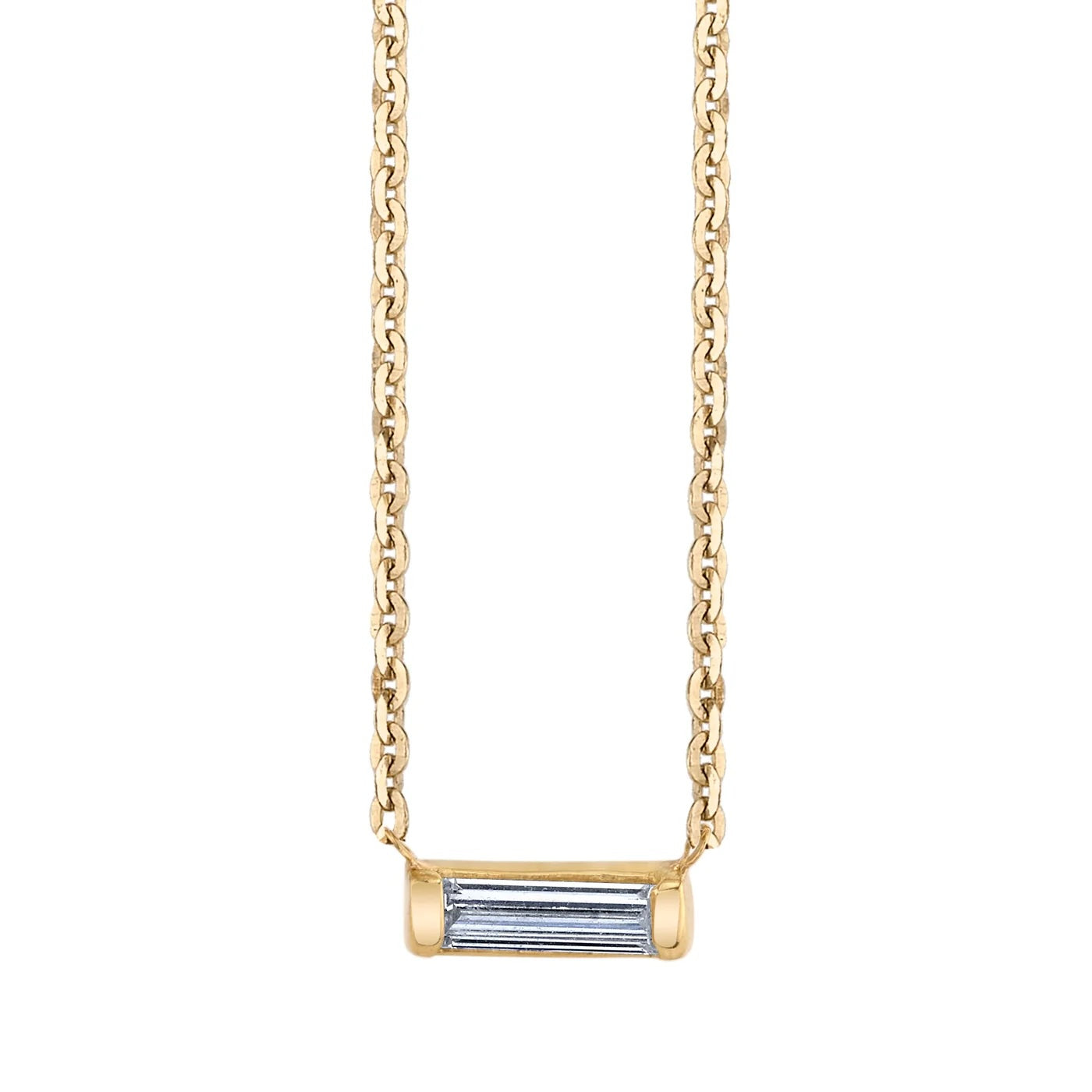 Petite T Necklace Necklace Amy Gregg Jewelry Yellow Gold