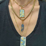 Serpent Sacred Symbol Tablet Charm Charm Maura Green