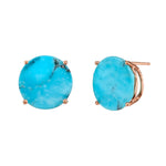 Mirror Circle Stud Stud Earrings Amy Gregg Jewelry