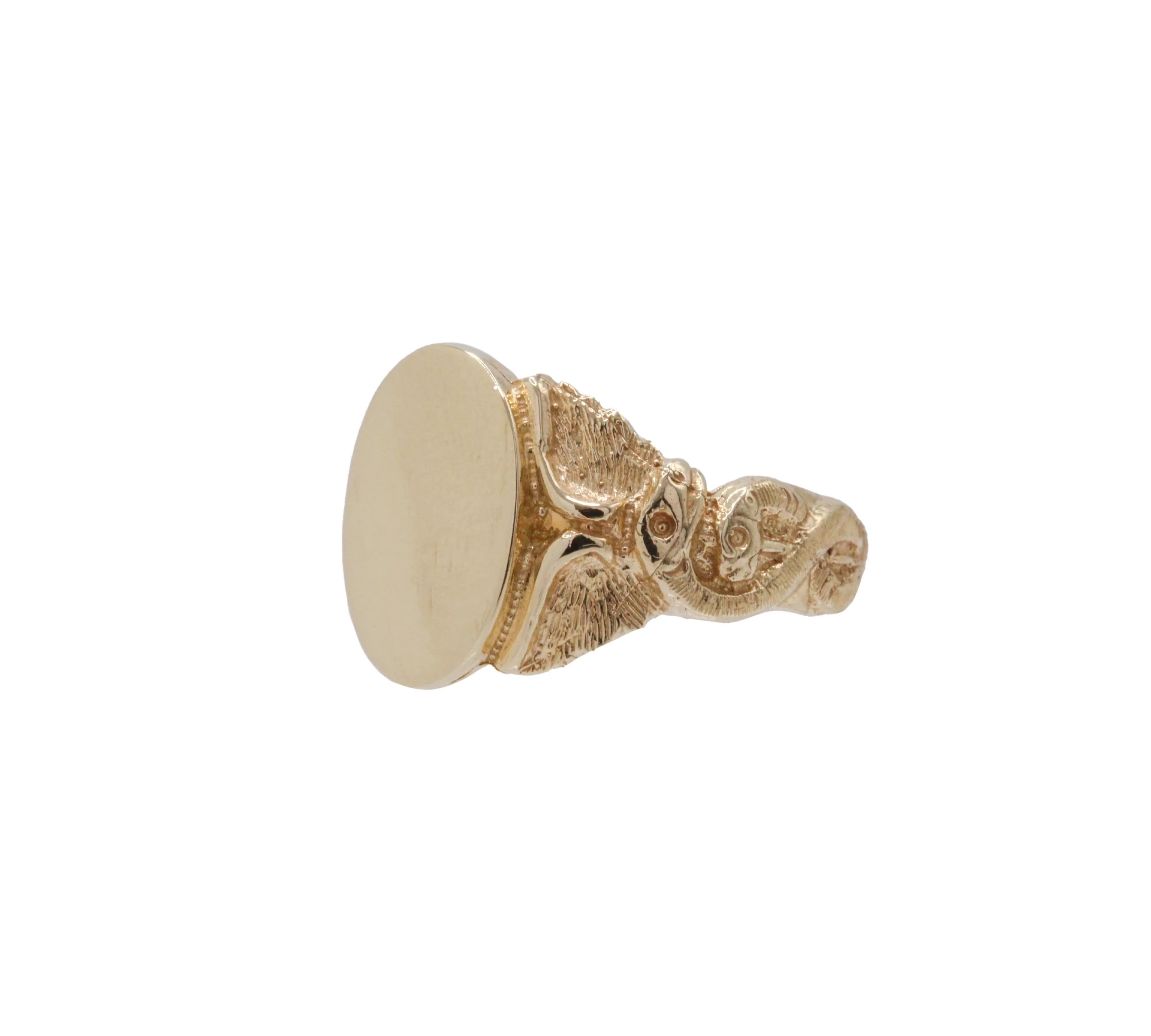 Caduceus Ring Signet Ring Roseark Deux