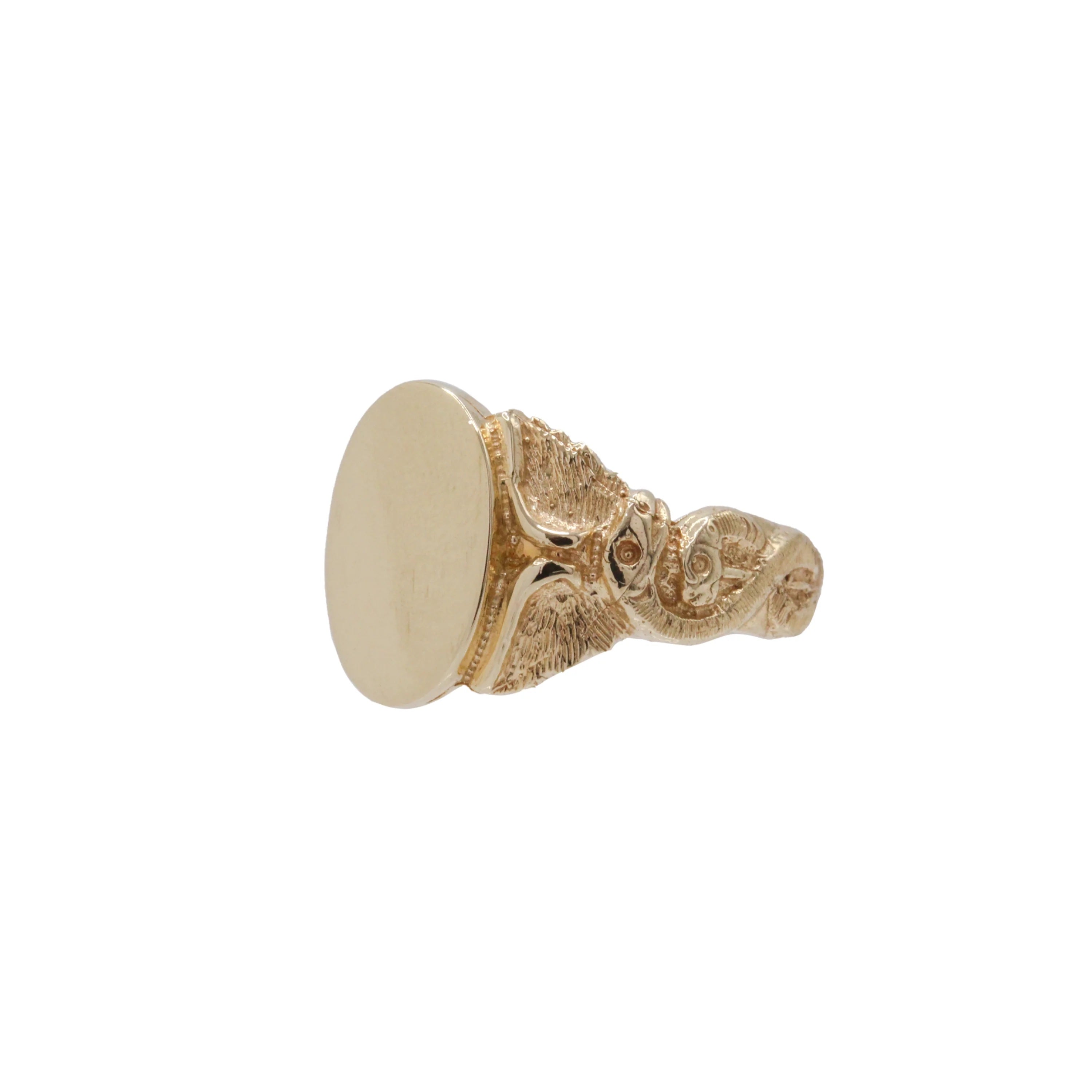 Caduceus Ring Signet Ring Roseark Deux