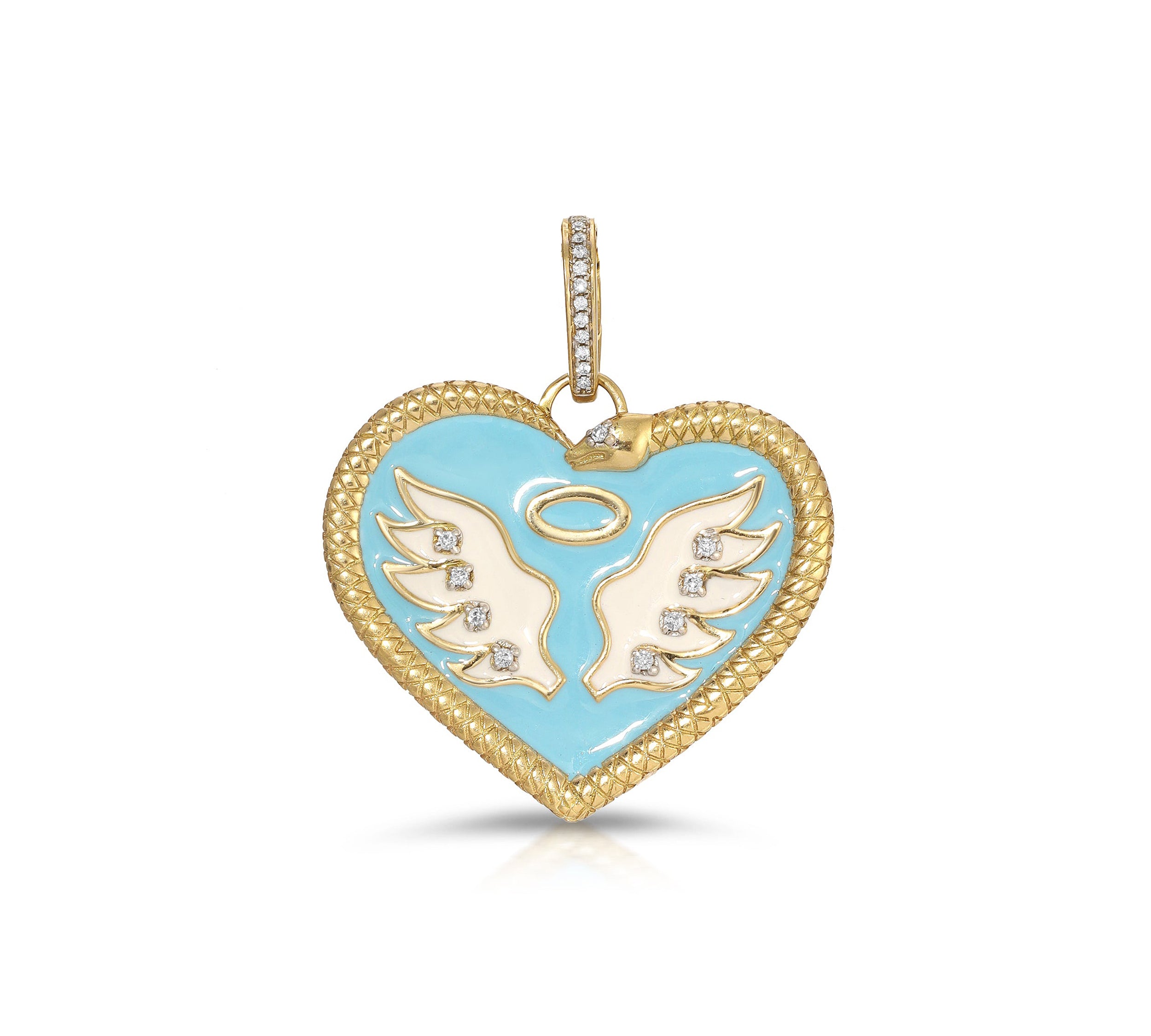 Saint Sinner Enamel Heart Charm Charm Carolyn Rodney