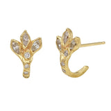 Dragon Claw Earring Stud Earrings Jaine K Designs Yellow Gold  